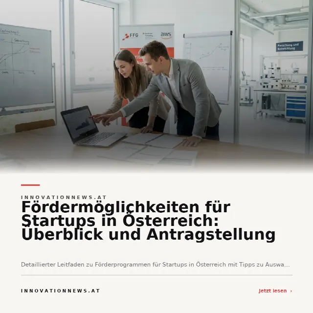 Share-Card fuer Fördermöglichkeiten für Startups in Österreich: Überblick und Antragstellung