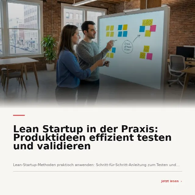Share-Card fuer Lean Startup: Ideen schnell testen