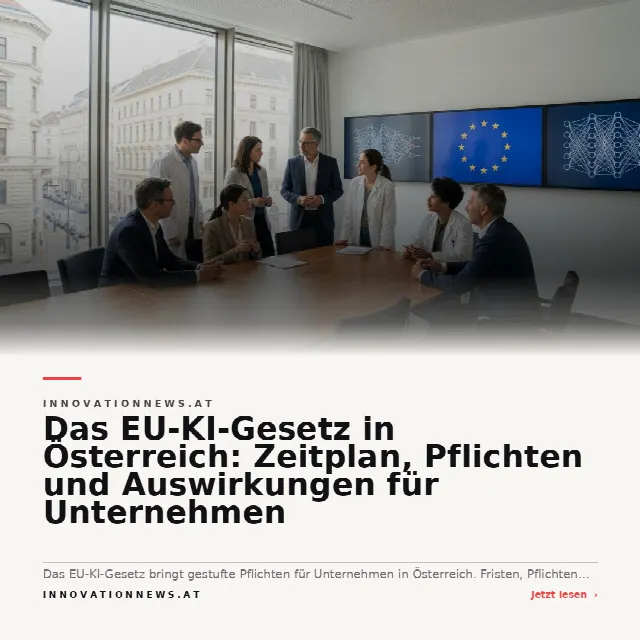 Share-Card fuer Das EU-KI-Gesetz in Österreich: Zeitplan, Pflichten und Auswirkungen für Unternehmen